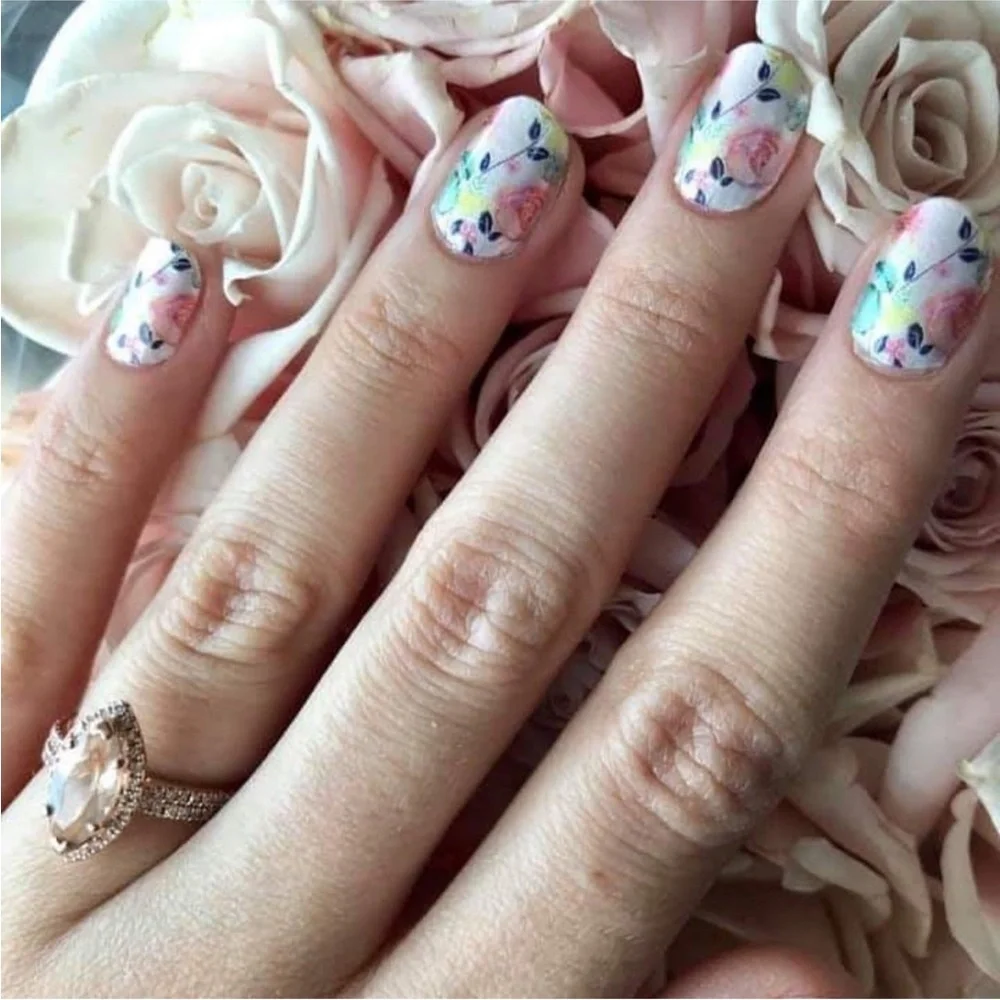 *Rare, Retired* Color Street: Let It Grow | Floral Summer  White Pink Spring - Picture 2 of 9